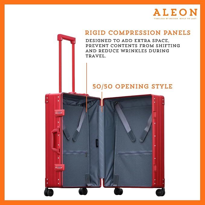 Aleon All Aluminum Lightweight 26" Carry-On Luggage - Image 3