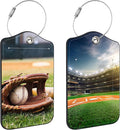Old Baseball and Glove on Baseball Grand Luggage Tags by Unknown