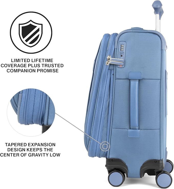 Travelpro VersaPack+ Lightweight Softside Expandable Carry on Luggage, 8 - Image 7