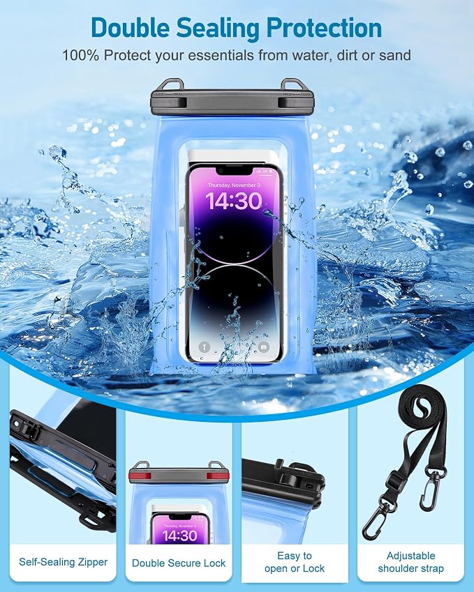 Large Waterproof Phone Pouch Universal Phone Waterproof Case - Image 4