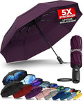 TUMELLA Strongest Windproof Travel Umbrella, Small Strong but Light Portable by Tumella