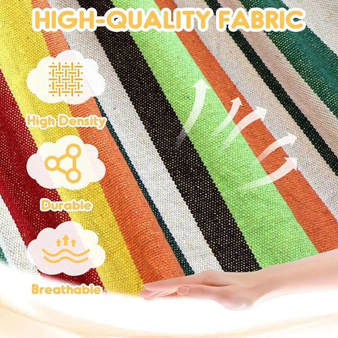 ANYOO Cotton Hammock Portable Camping Hammocks - Image 4