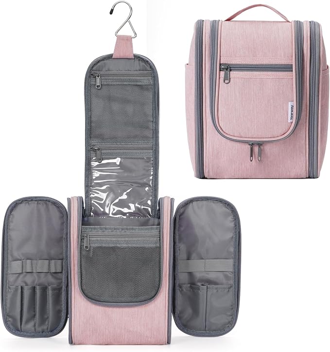 Narwey Small Hanging Toiletry Bag Women Travel Makeup Bag Organizer Toiletries by Narwey