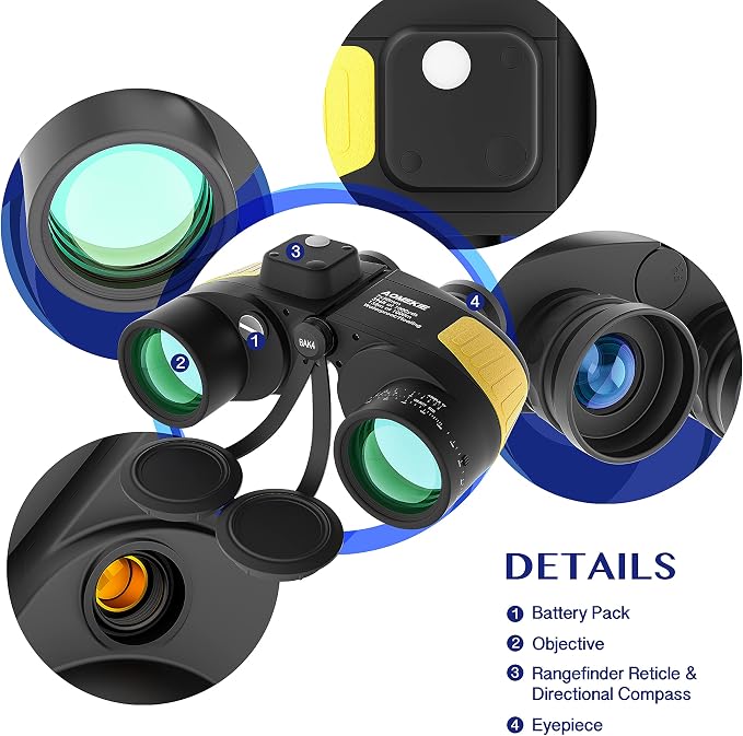 AOMEKIE Marine Binoculars for Adults 7X50 Military Waterproof Binoculars - Image 8