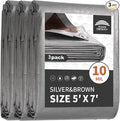 Tarps Heavy Duty Waterproof 5x7 Feet, 10Mil Multipurpose Small Tarp Cover by RAINDEWAY