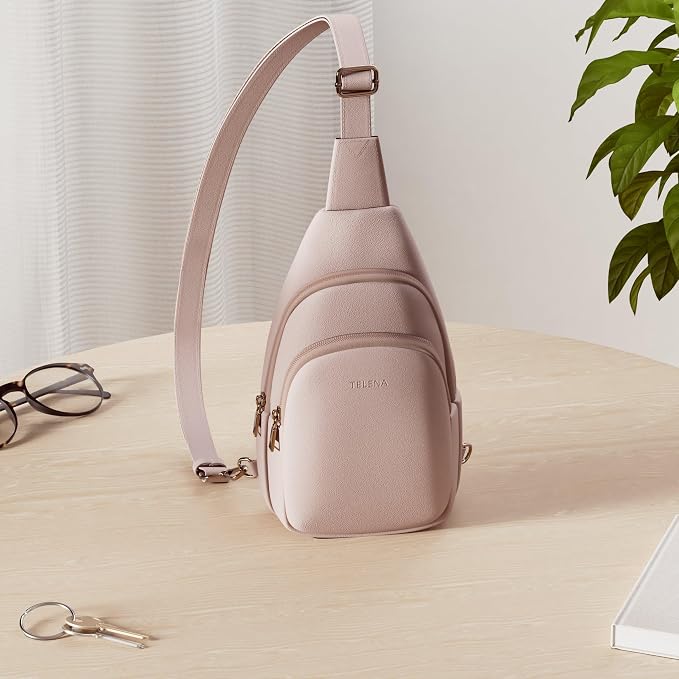 Telena Small Sling Bag for Women Leather Crossbody Fanny Packs Chest Bag for - Image 2