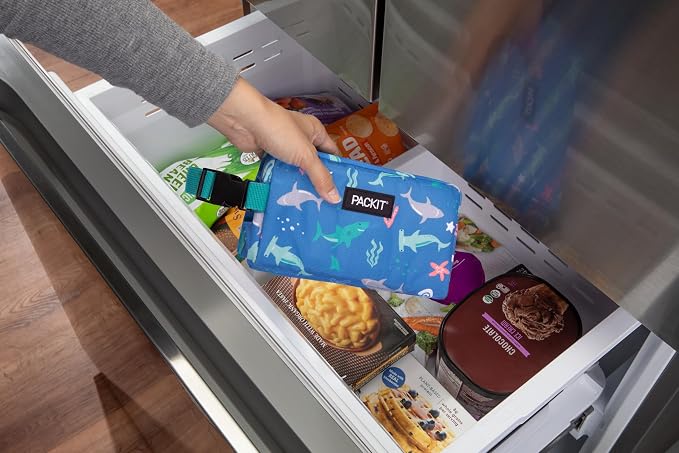 PackIt Freezable Snack Box, Sea Shark, Built - Image 6