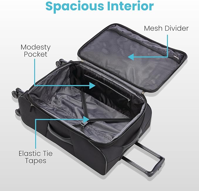 American Tourister 4 KIX 2.0 Softside Expandable Luggage - Image 3