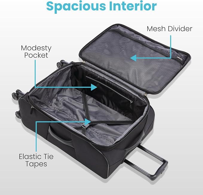 American Tourister 4 KIX 2.0 Expandable Softside Luggage - Image 3