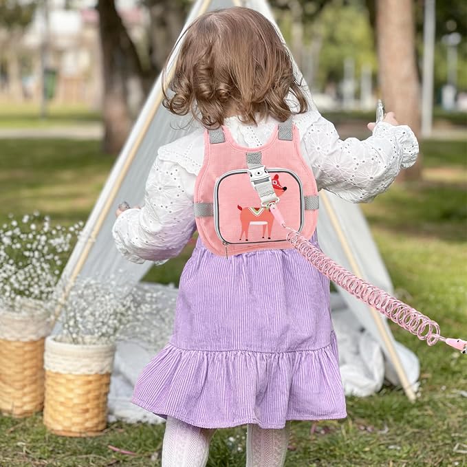 Accmor Toddler Harness Leash + Anti Lost Wrist Link, Cute Deer Kids Harness - Image 6
