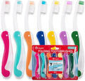 Lingito Mini Toothbrush with Cover, Folding Travel Size, Adults Kit by LINGITO