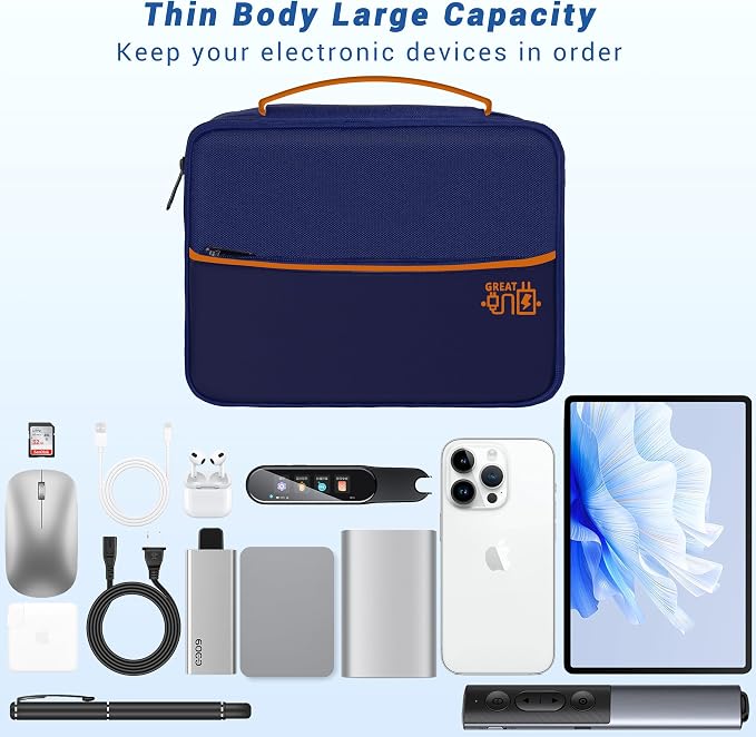 Electronics Organizer, Travel Cord Organizer Pouch, Portable Cable Organizer - Image 4