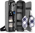 ALLCAMP Wine Tote Bag with Cooler Compartment，Picnic Set Carrying Two Sets of by ALLCAMPOUTDOORGEAR