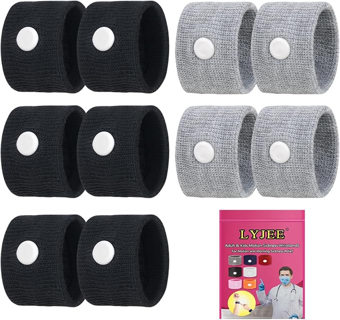 LYJEE Motion Sickness Bands for Adults and Kids Nausea Relief for Pregnant by LYJEEMotionSicknessBands