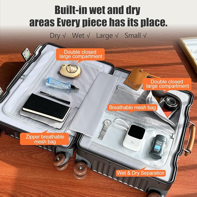 Aluminium Frame Checked-Luggage - Image 4