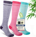 Mens Compression Socks for Men Women, 15-20 mmHg Bamboo Viscose Knee High Soft by Unknown