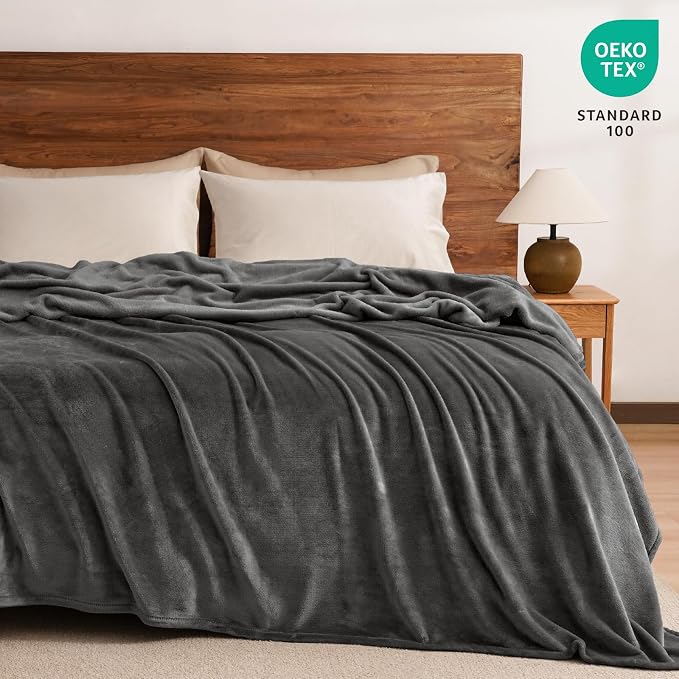 PHF Ultra Soft Fleece Blanket King Size, No Shed No Pilling Luxury Plush Cozy - Image 6