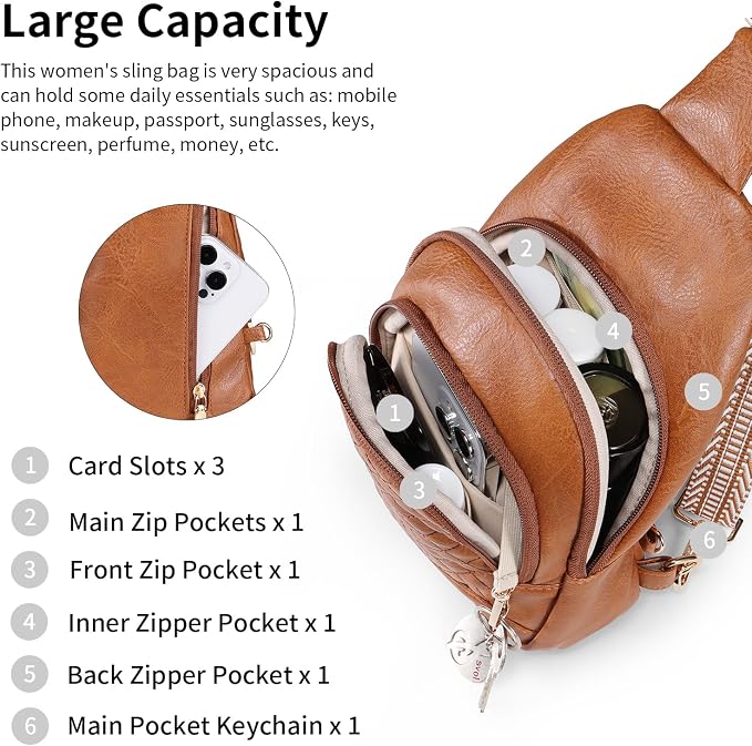 Crossbody Bags for Women Anti Theft Small Sling Handbag - Image 6