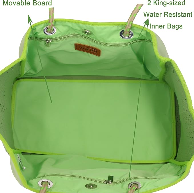QOGiR Neoprene Multipurpose Beach Bag Tote - Image 5