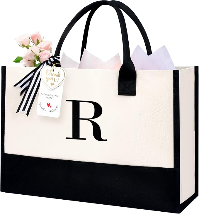 BAGAIL Initial Tote Bag, Personalized Birthday Gifts - Image 8