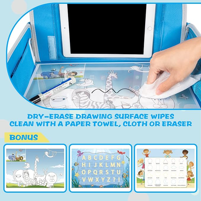 MENZOKE Kids Travel Tray, Car Seat Tray - Image 5
