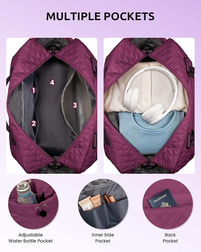 Birthday Gifts for 4 5 6 7 8 9 10 11 12 13 Year Old Girls-Initial Travel Bag - Image 2