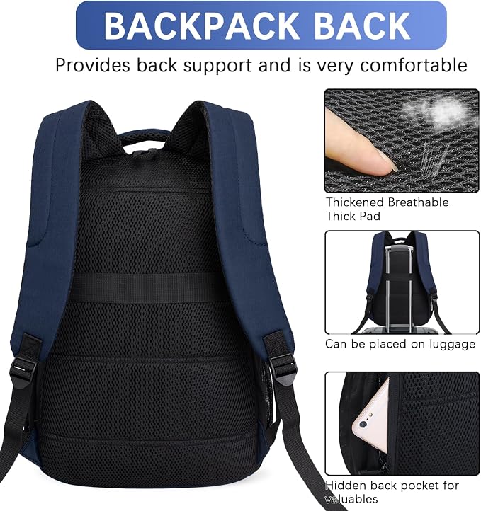 LARIPOP Travel Laptop Backpack, 15.6 Inch Business Laptop backpack - Image 4