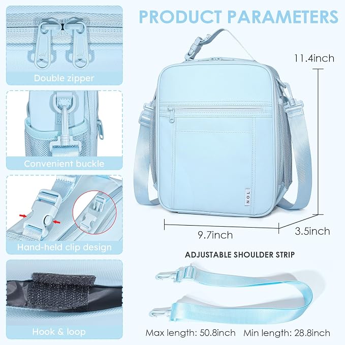 NOL Nylon Waterproof Kids Lunch Bag, Insulated Lunch Bag, Lunch box Cooler - Image 2