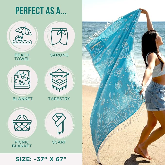 Sand Cloud Turkish Beach Towel - Image 3