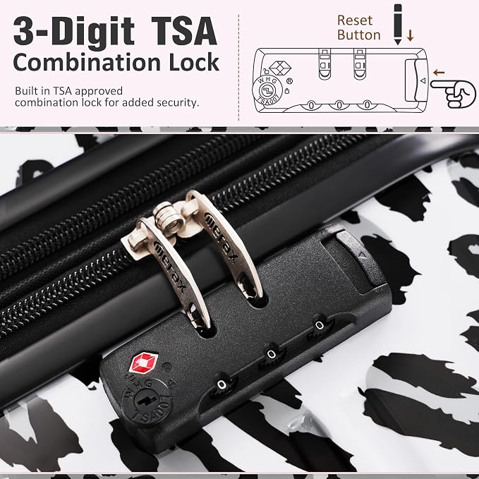 Merax Luggage Sets 3 Piece, Hardside Expandable Suitcase Set - Image 6