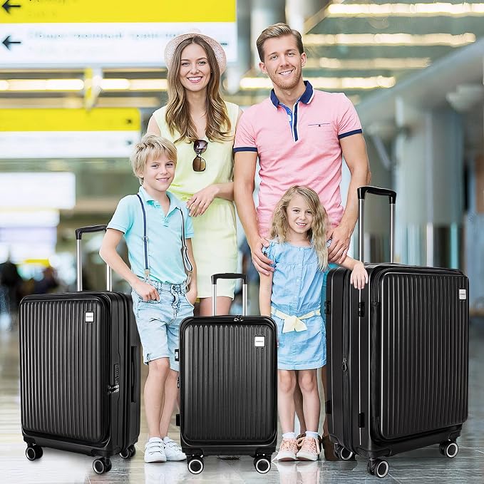 Luggage Sets 3 Piece, ABS Lightweight 20in/24in/28in Luggage, Expandable Carry - Image 2