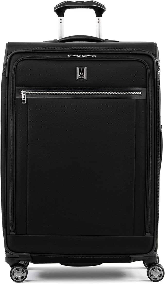 Travelpro Platinum Elite Softside Expandable Checked Luggage, 8 Wheel Spinner by Travelpro