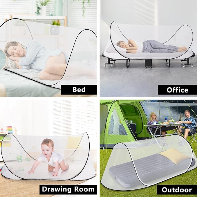 77 * 30 * 23 Inch Large Pop Up Mosquito Tent, Portable Foldable Mosquito Net - Image 5