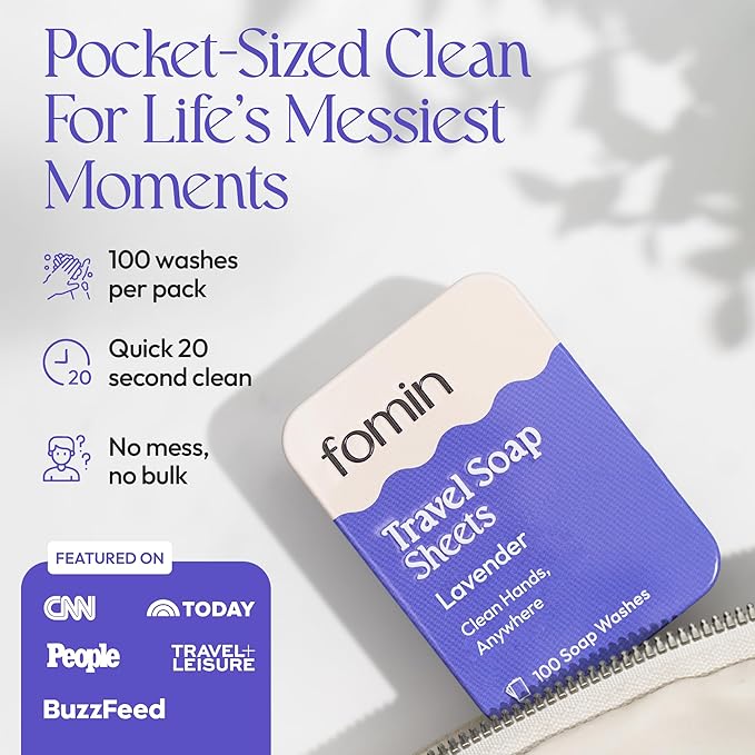 FOMIN - Antibacterial Paper Soap Sheets Tin - Image 3
