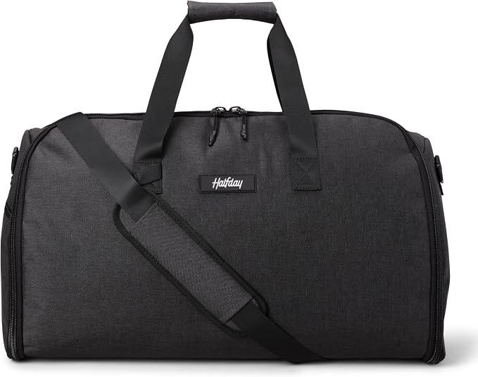 Halfday Convertible 2-in-1 Garment Duffel Weekender Bag 45L | Wrinkle-Free by HalfdayTravel