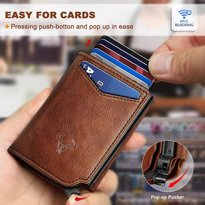 BULLIANT Men Wallet Leather Wallet Card Holders Money Clip - Image 4