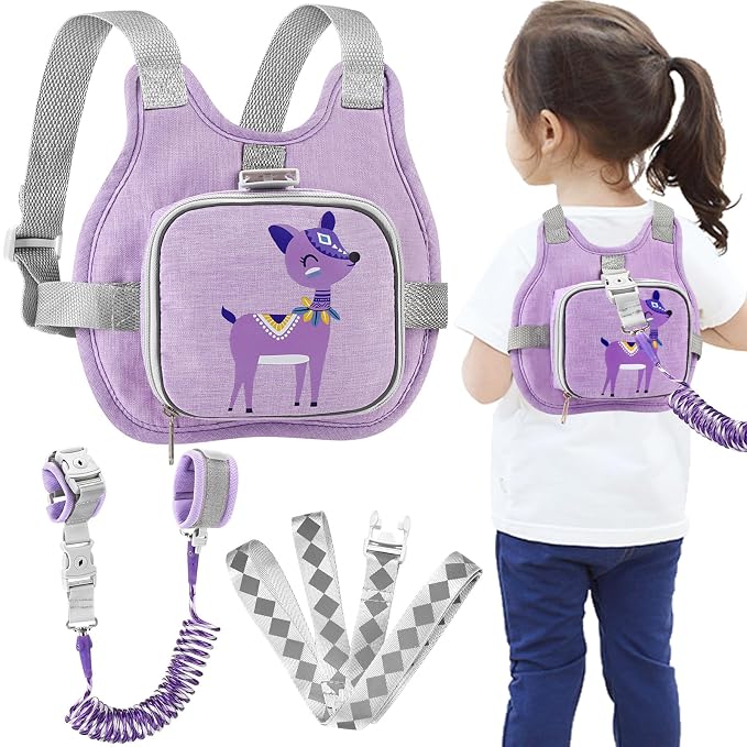Accmor Toddler Harness Leash, Cute Deer Kids Harness + Anti Lost Wrist Link by Accmor