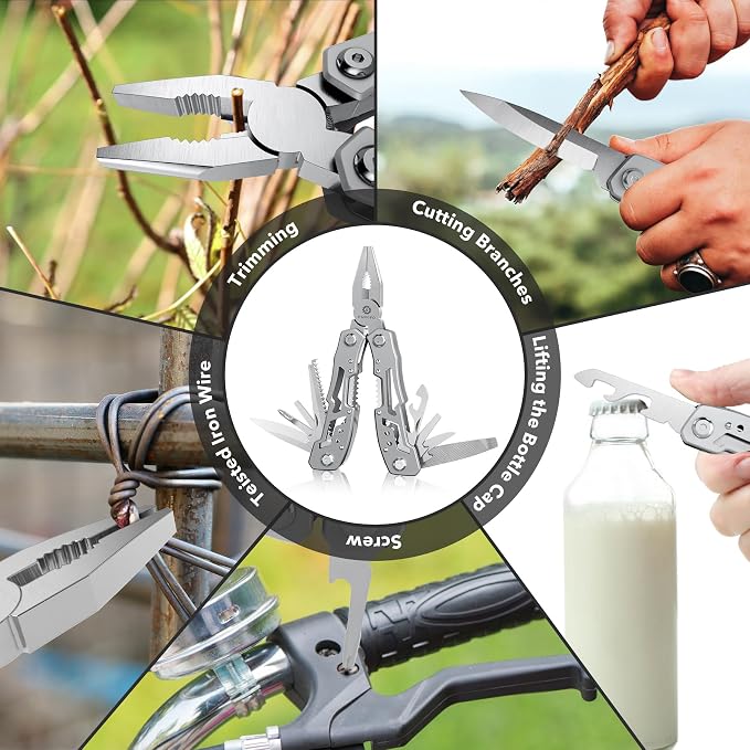 14-In-1 Multitool Pliers，Premium Portable Multi Tool ，with Safety Locking - Image 5