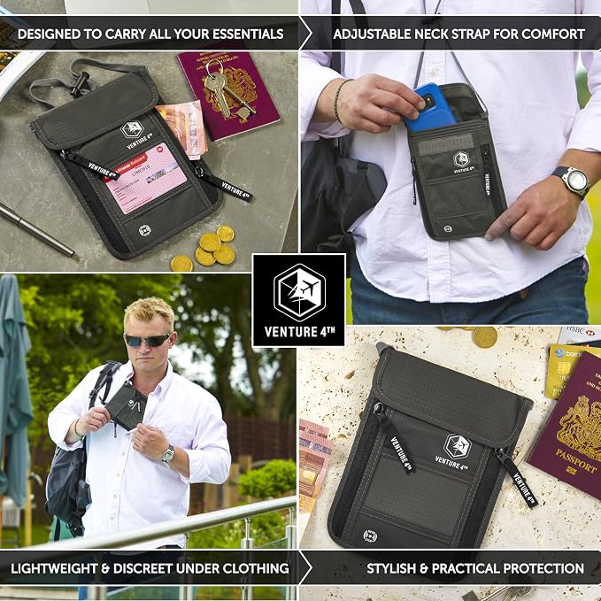VENTURE 4TH Passport Holder Neck Wallet - Image 5