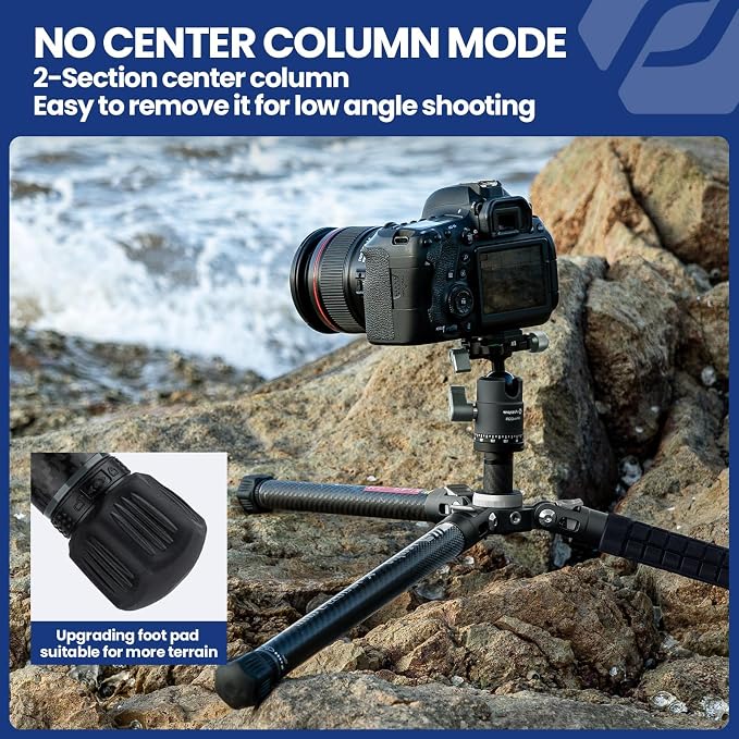 Fotopro 62 Inch Carbon Fiber Tripod - Image 6