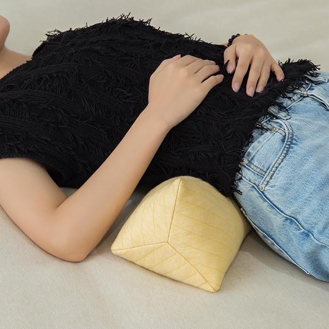 Buckwheat Neck Support Pillow Cervical Neck Cylinder Bolster Pillow Neck Pain - Image 4
