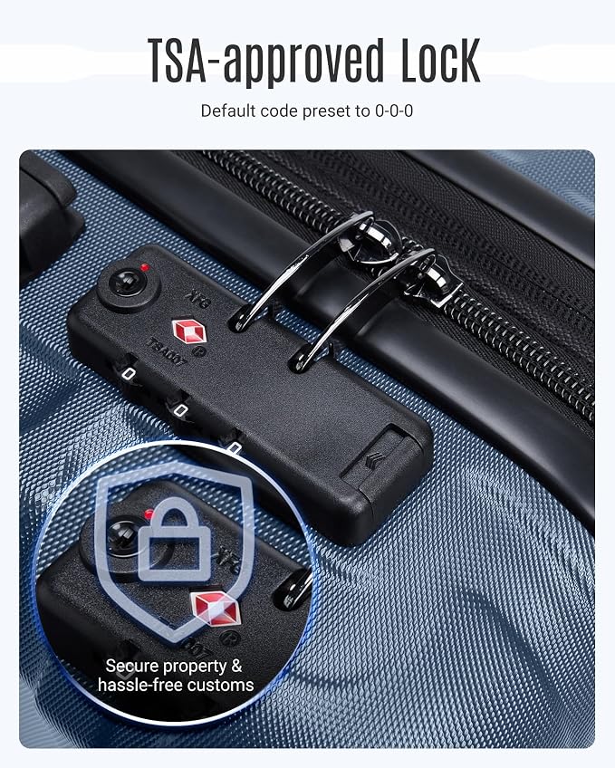 LIGHT FLIGHT Luggage Sets, 3 Piece Durable Suitcase Set - Image 5