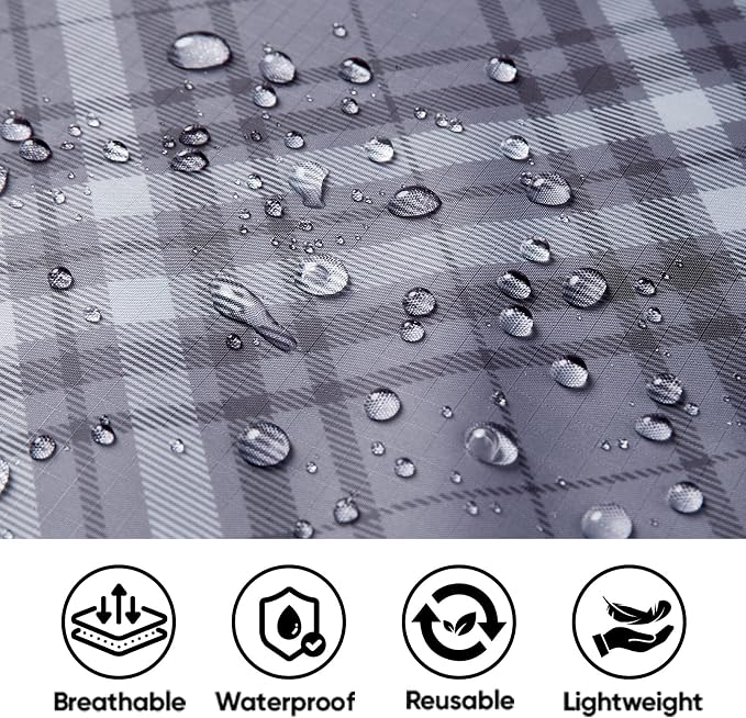 PTEROMY Hooded Rain Poncho for Adult - Image 5