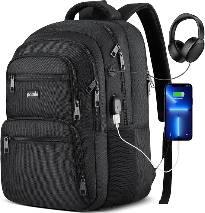 Paude Laptop Backpack, School Backpack Large Bookbag by Paude