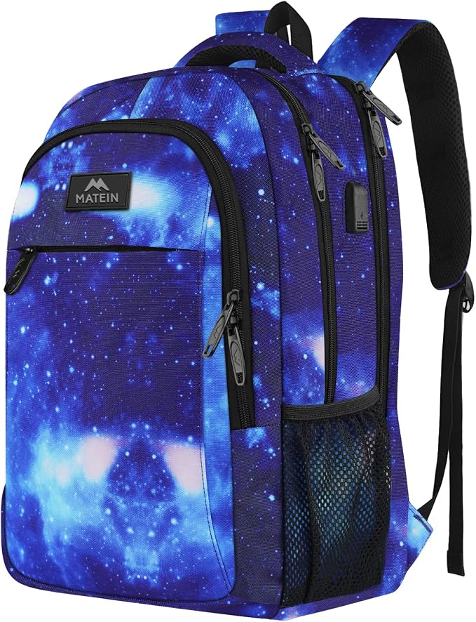 MATEIN School Backpack for Boys Girls, Anti Theft College School Laptop Bookbag by MATEIN