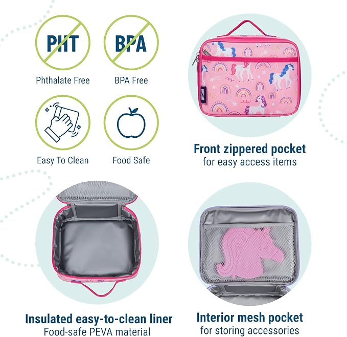 Wildkin Kids Insulated Lunch Box – Durable and Reusable - Image 4