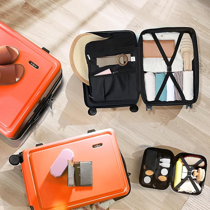 Hard Shell Luggage Sets with Spinner Wheels 4 Piece, Expandable Large Suitcases - Image 8
