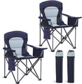 HIGH POINT SPORTS Oversized Camping Folding Chair, Heavy Duty Portable Outdoor by HIGHPOINTSPORTS