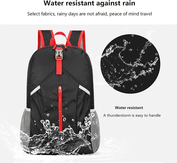 25L Hiking Backpack Foldable Sports Daypack Camping Collapsible Bag Water - Image 4