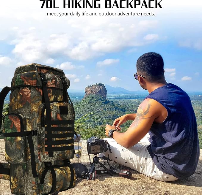 Hiking Backpack for Men 70L/100L Camping Backpack Military Rucksack Molle 3 - Image 7